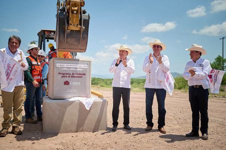 En Sonora se construye vivienda como nunca con respaldo de Sheinbaum; inicia Durazo 4 mil 600 casas en Navojoa