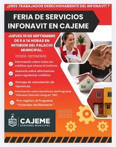 Invita ayuntamiento e INFONAVIT a feria de servicios